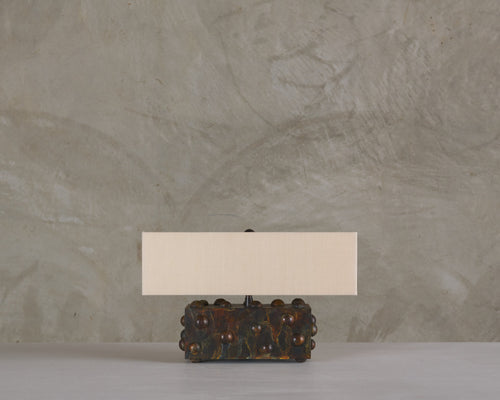 BCW MARBLED SMALL STUDDED LAMP BY LIKA MOORE